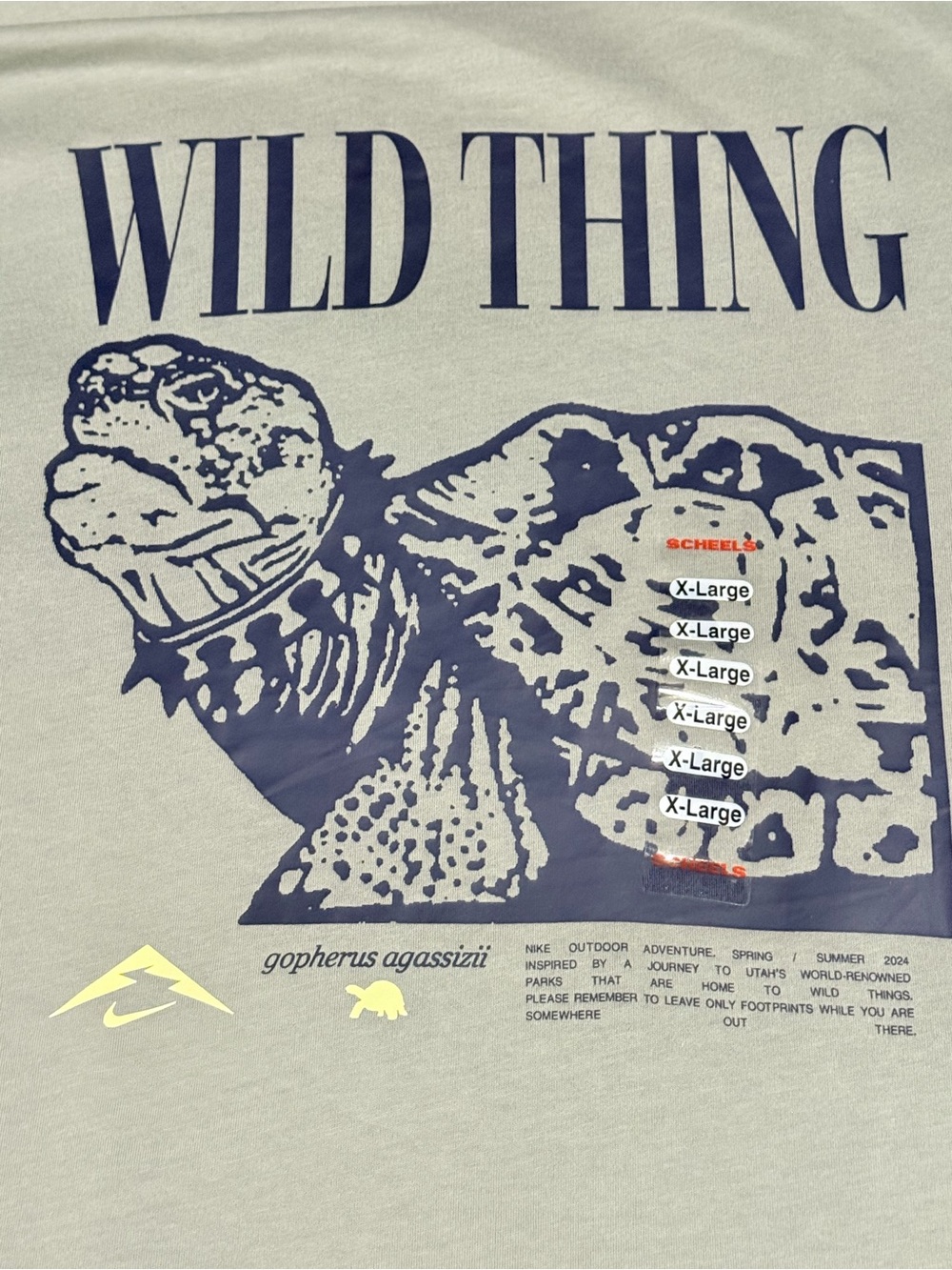 NIKE /// Mens Trail Graphic “Wild Thing” T-Shirt - Size XL - *NWT* - Picture 4 of 6
